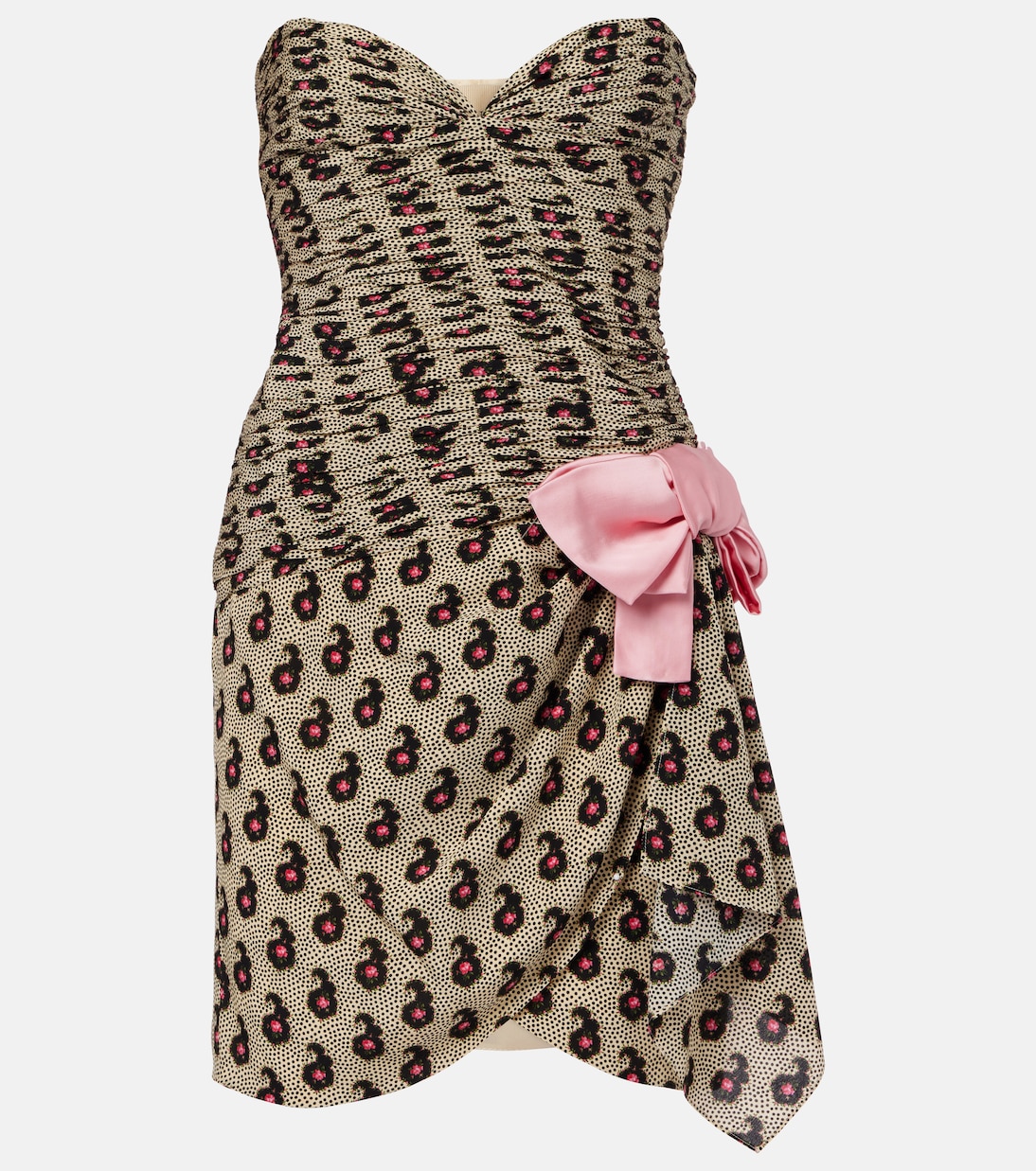 Bow-detail silk minidress | Valentino