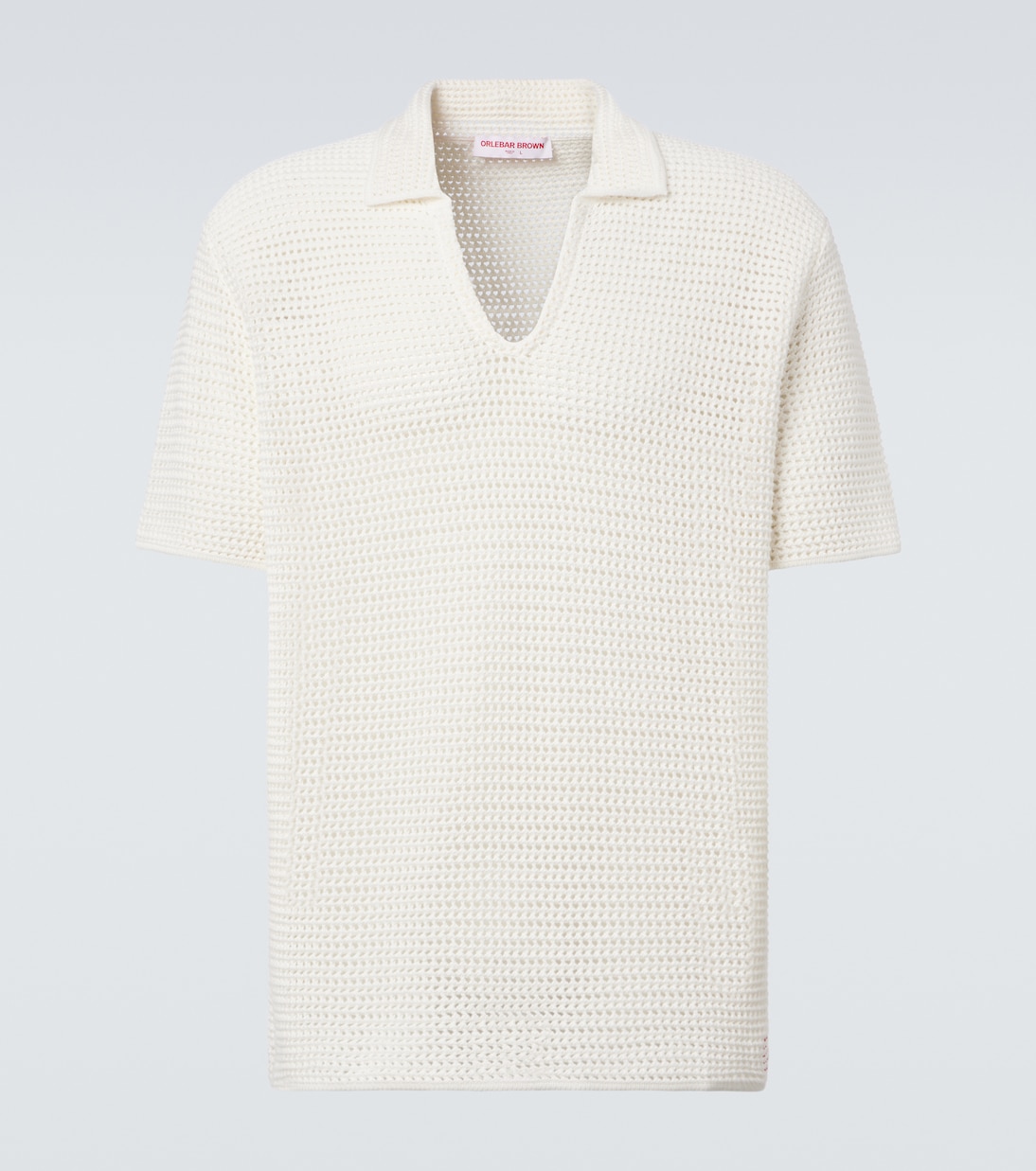 Batten crochet cotton polo shirt | Orlebar Brown