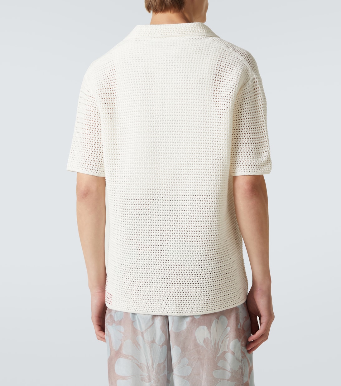 Batten crochet cotton polo shirt | Orlebar Brown