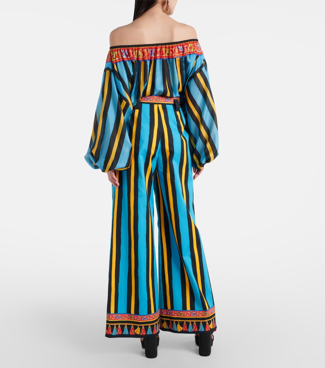 Striped wide-leg pants  | Dolce&Gabbana