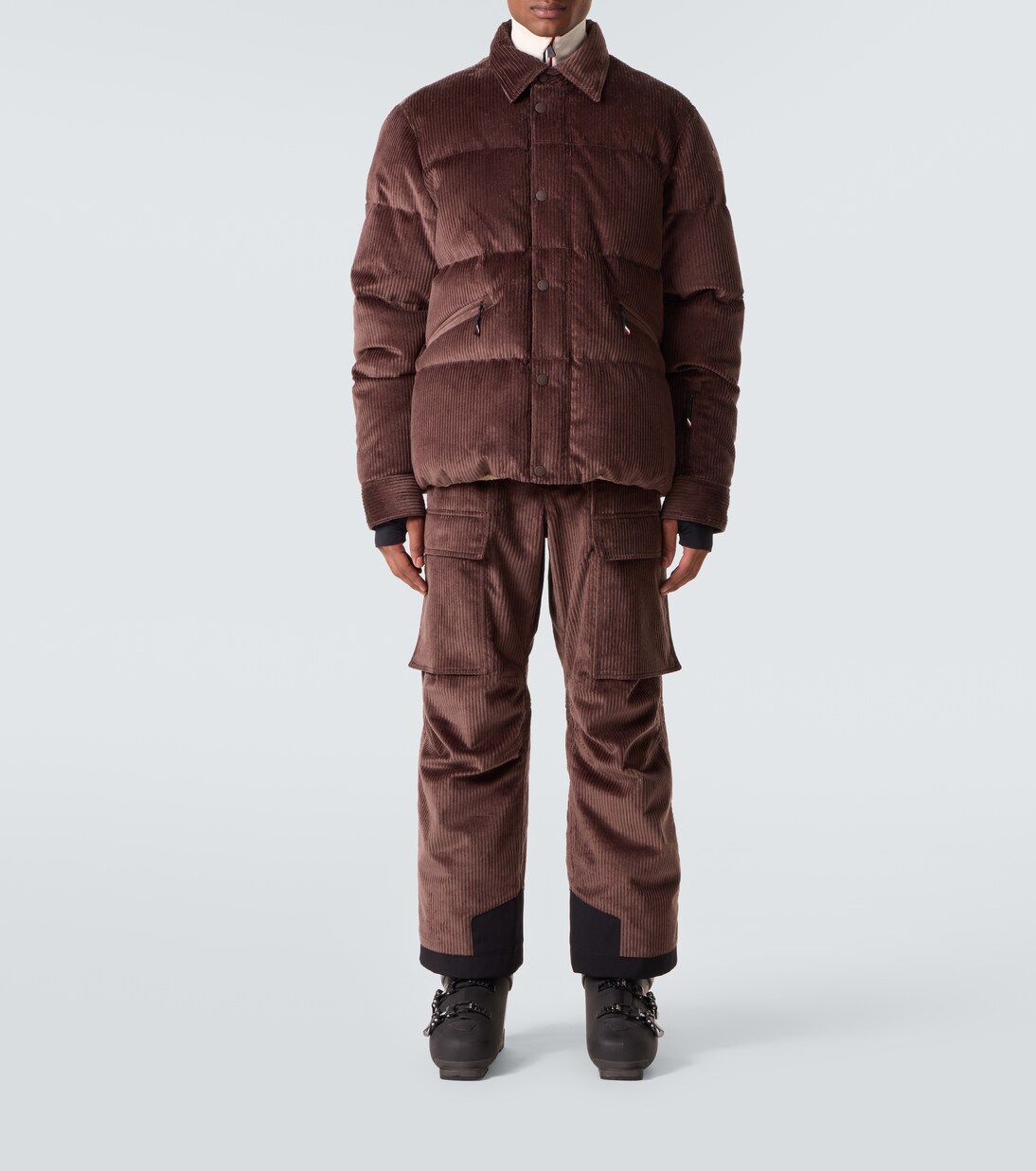 Elgon cotton corduroy down ski jacket | Moncler Grenoble