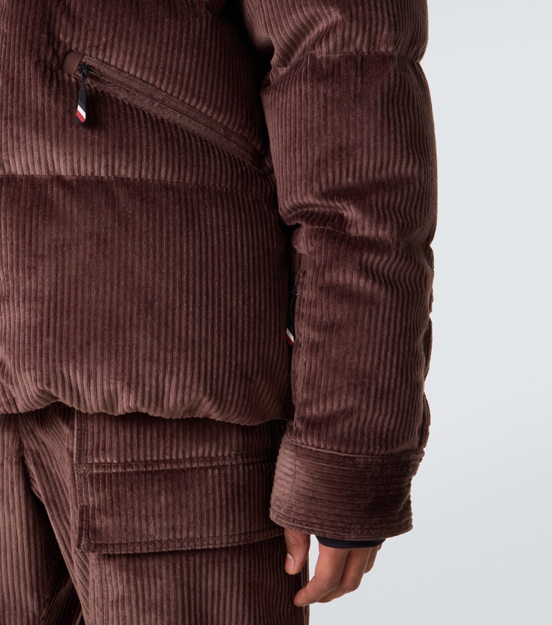 Elgon cotton corduroy down ski jacket | Moncler Grenoble