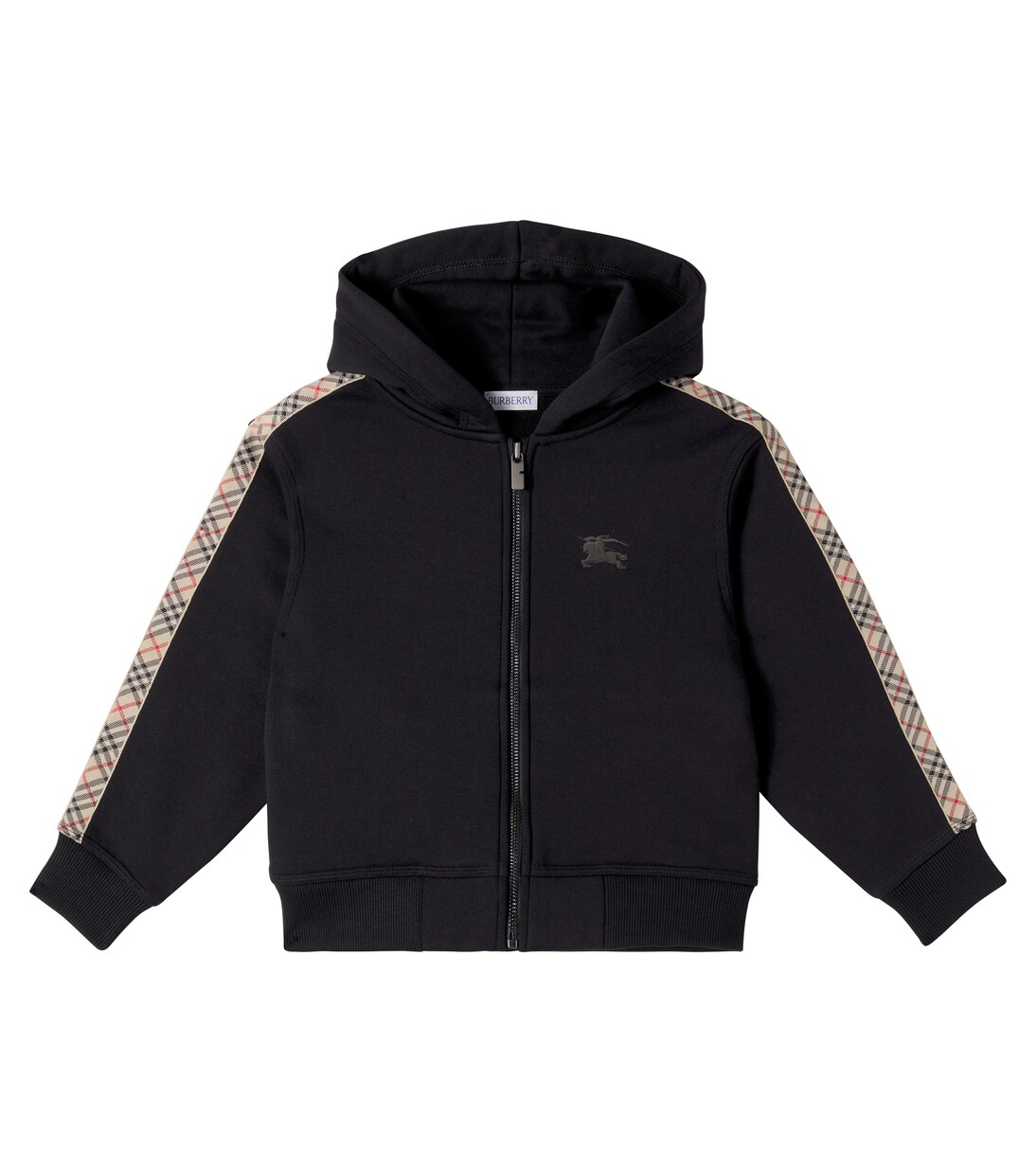 Burberry Check EKD cotton jersey hoodie | Burberry Kids