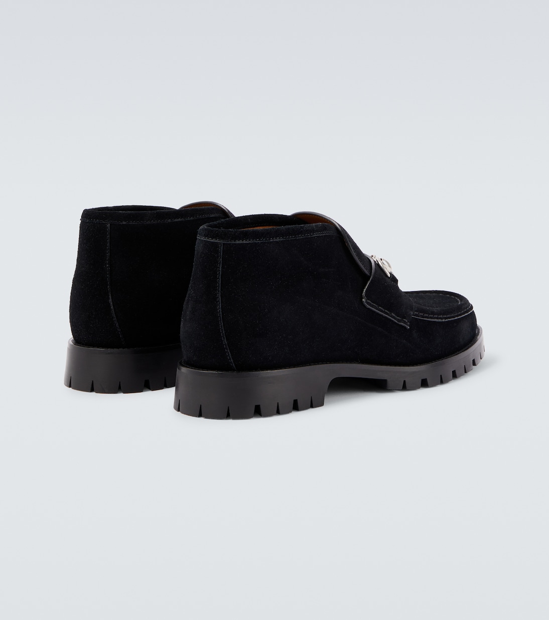 Ankle Boots Horsebit aus Veloursleder | Gucci
