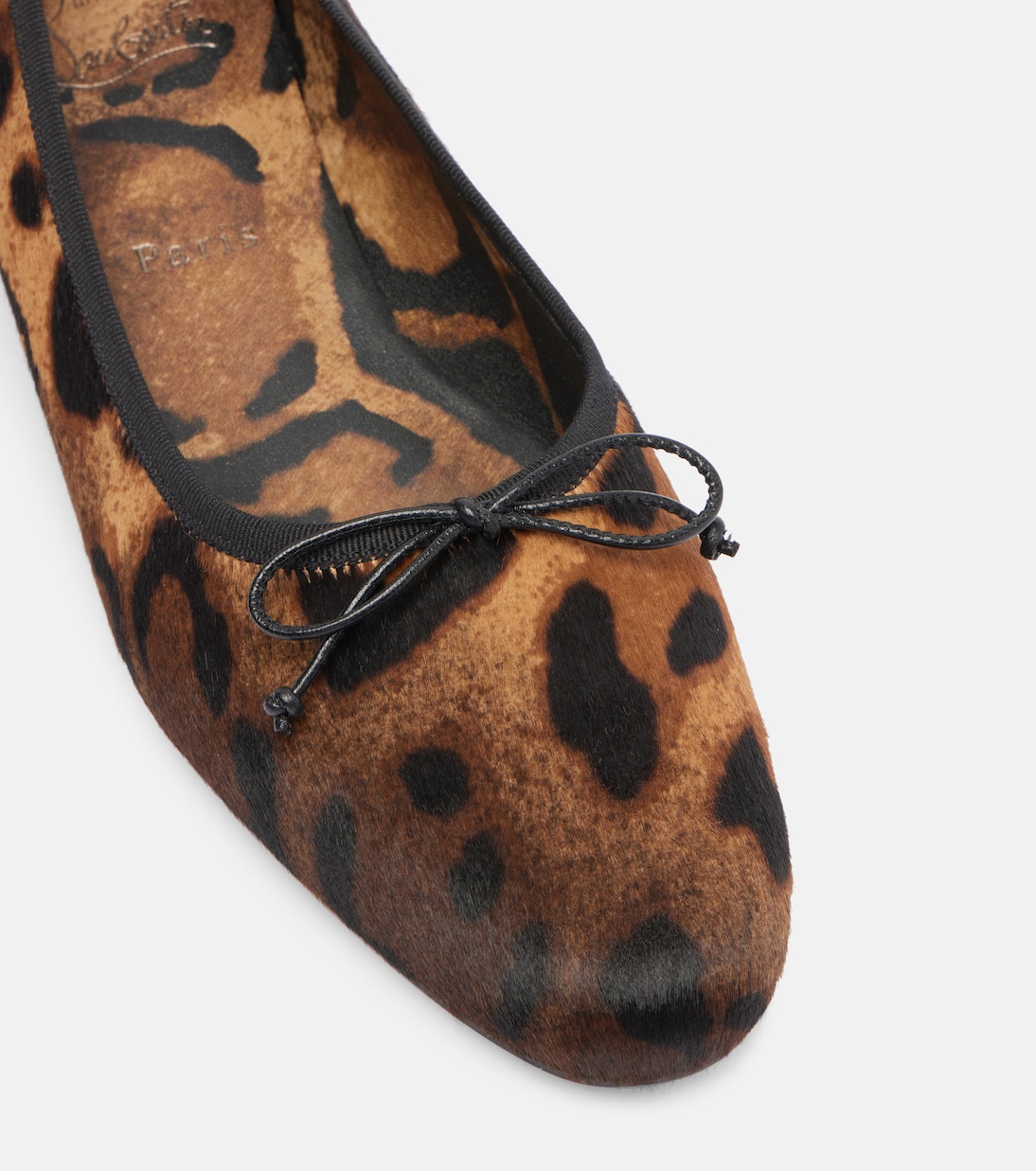 Leopard-print calf hair ballet flats | Christian Louboutin