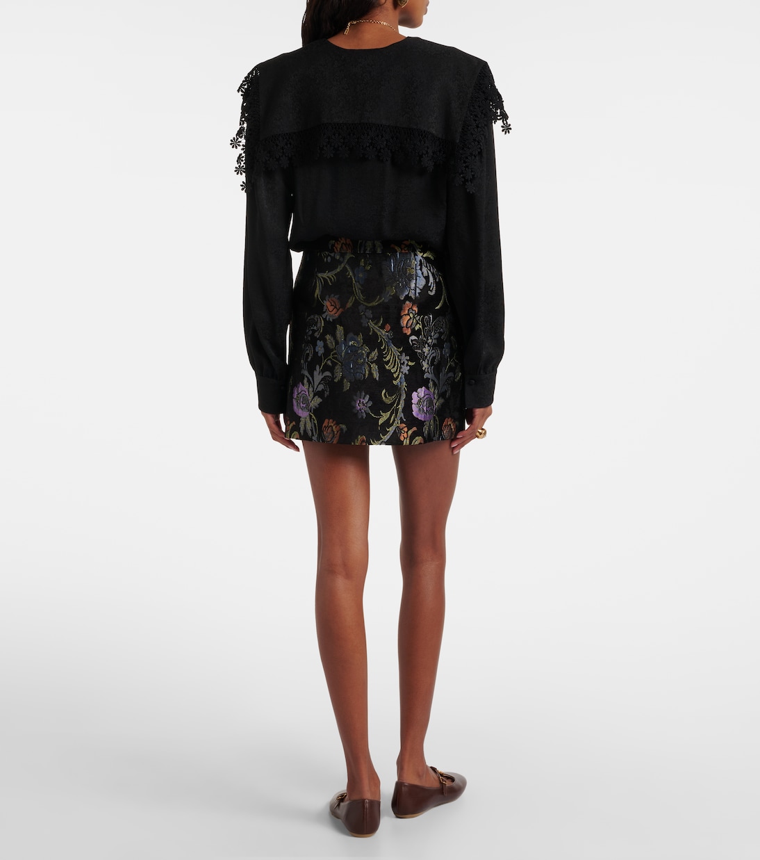 Embroidered high-rise miniskirt | Chloé