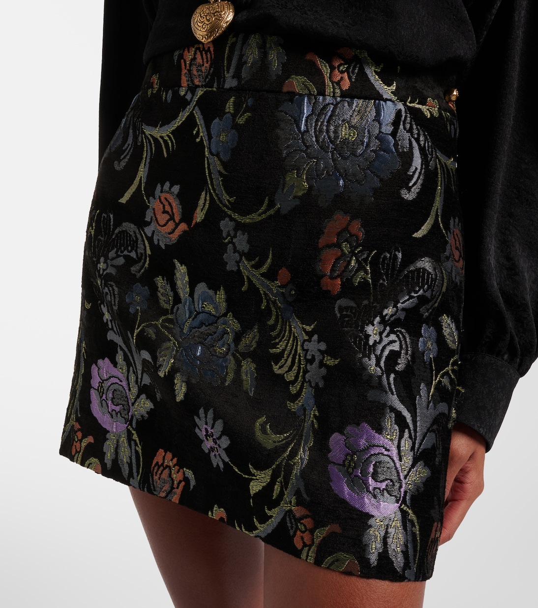 Embroidered high-rise miniskirt | Chloé