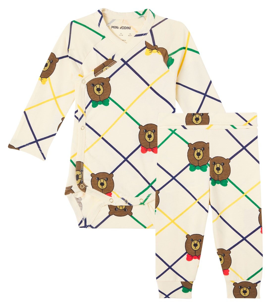 Baby bodysuit and leggings set | Mini Rodini