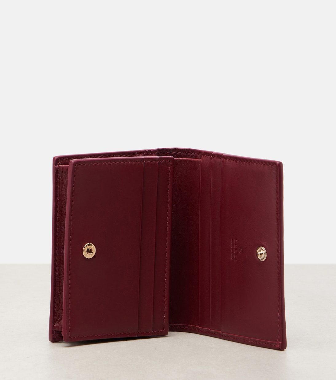 GG Emblem patent leather wallet | Gucci