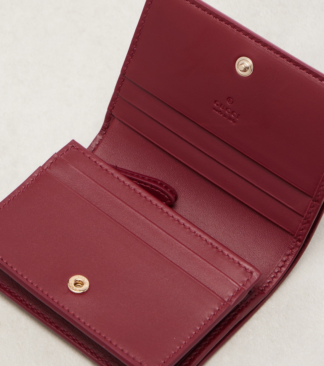 GG Emblem patent leather wallet | Gucci