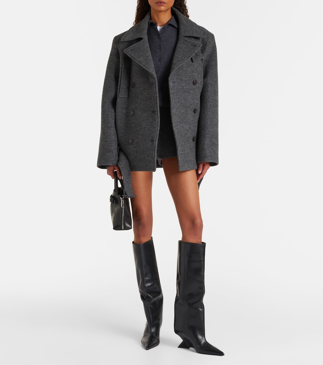 Abrigo marinero Scothern de lana virgen | The Frankie Shop