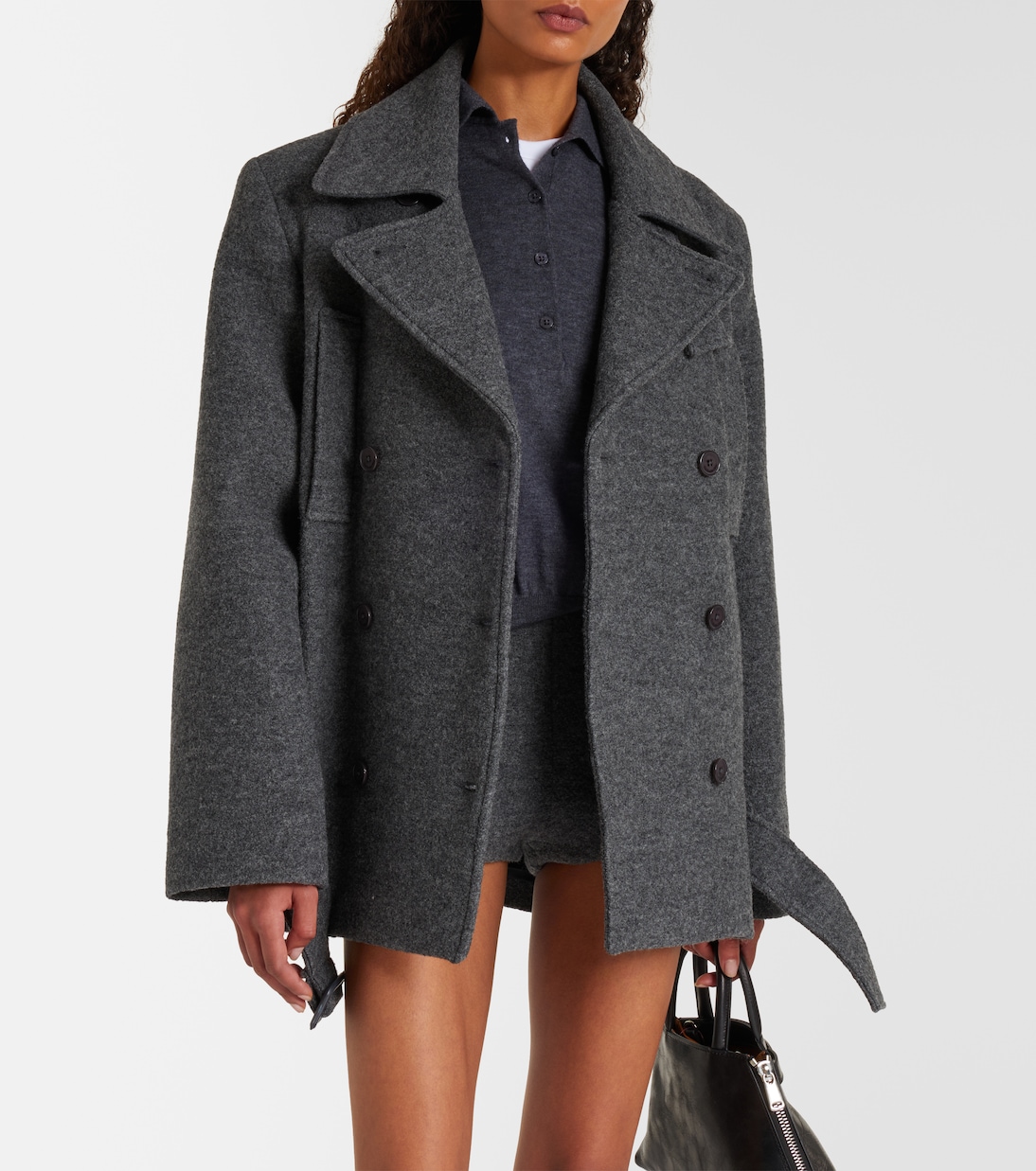 Abrigo marinero Scothern de lana virgen | The Frankie Shop