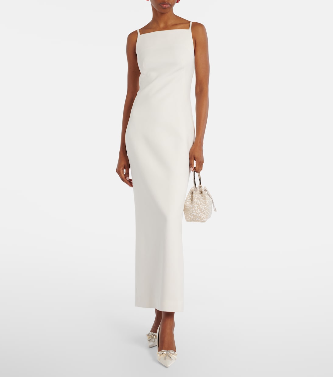 Bon Bon Small embellished lace bucket bag | Jimmy Choo