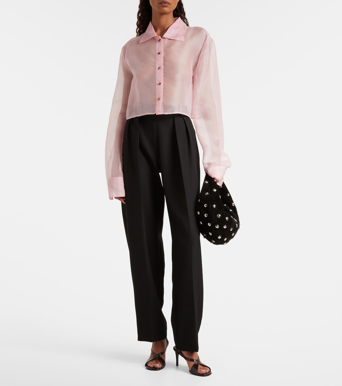 Jasen silk organza shirt | Khaite