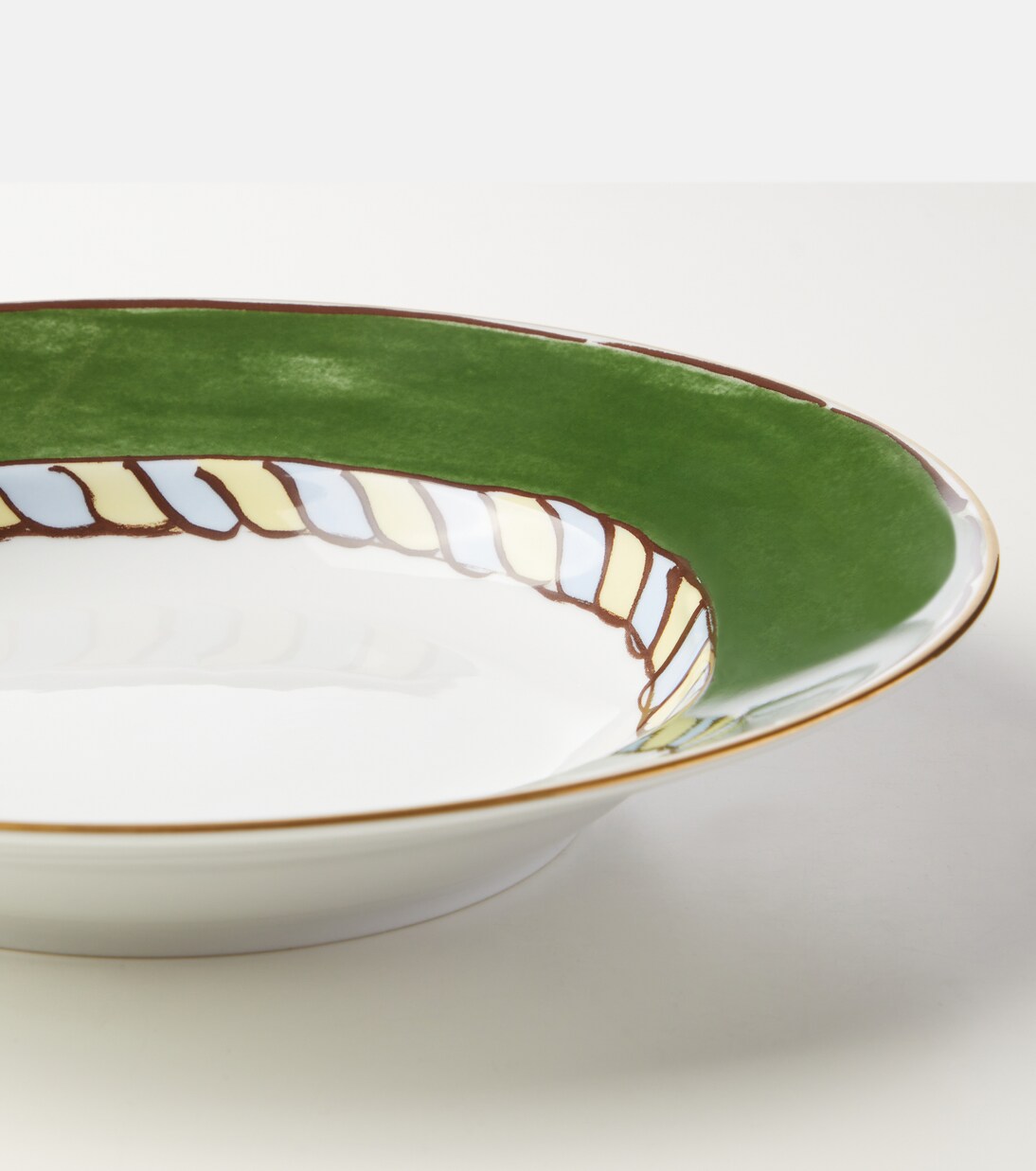 Piatto fondo Il Viaggio di Nettuno in porcellana by Luke Edward Hall | Ginori 1735