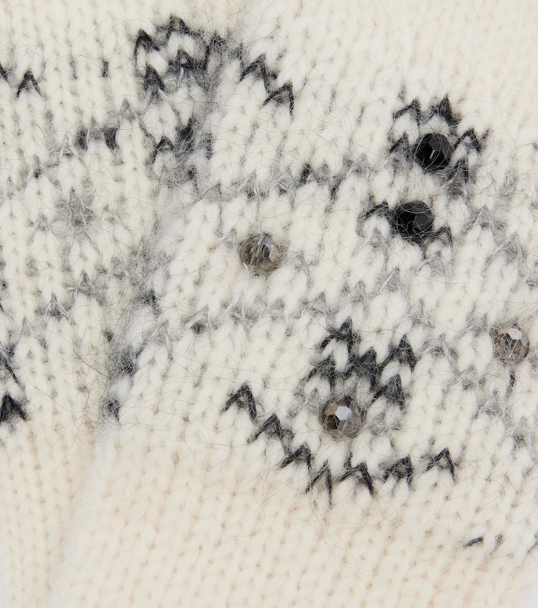 Embellished alpaca and wool-blend gloves | Moncler