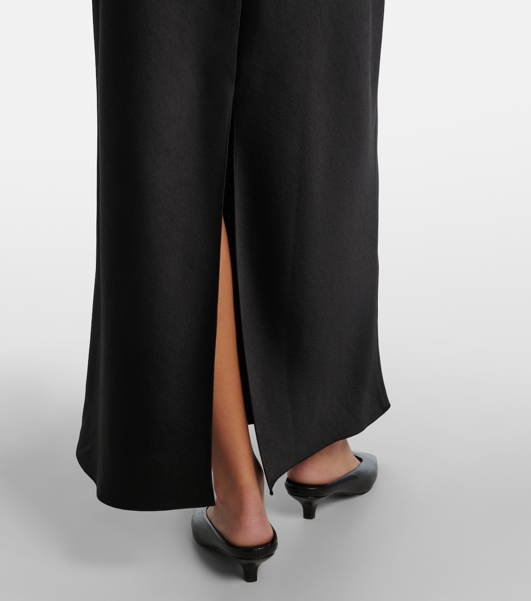 Draped satin maxi dress | Vince