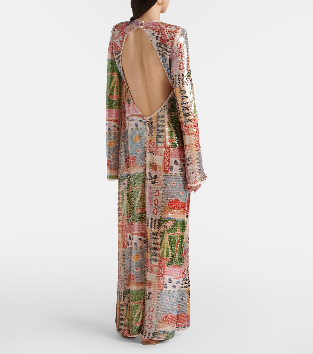 X Laurence Leenaert – Robe longue Lumira à sequins | Alémais