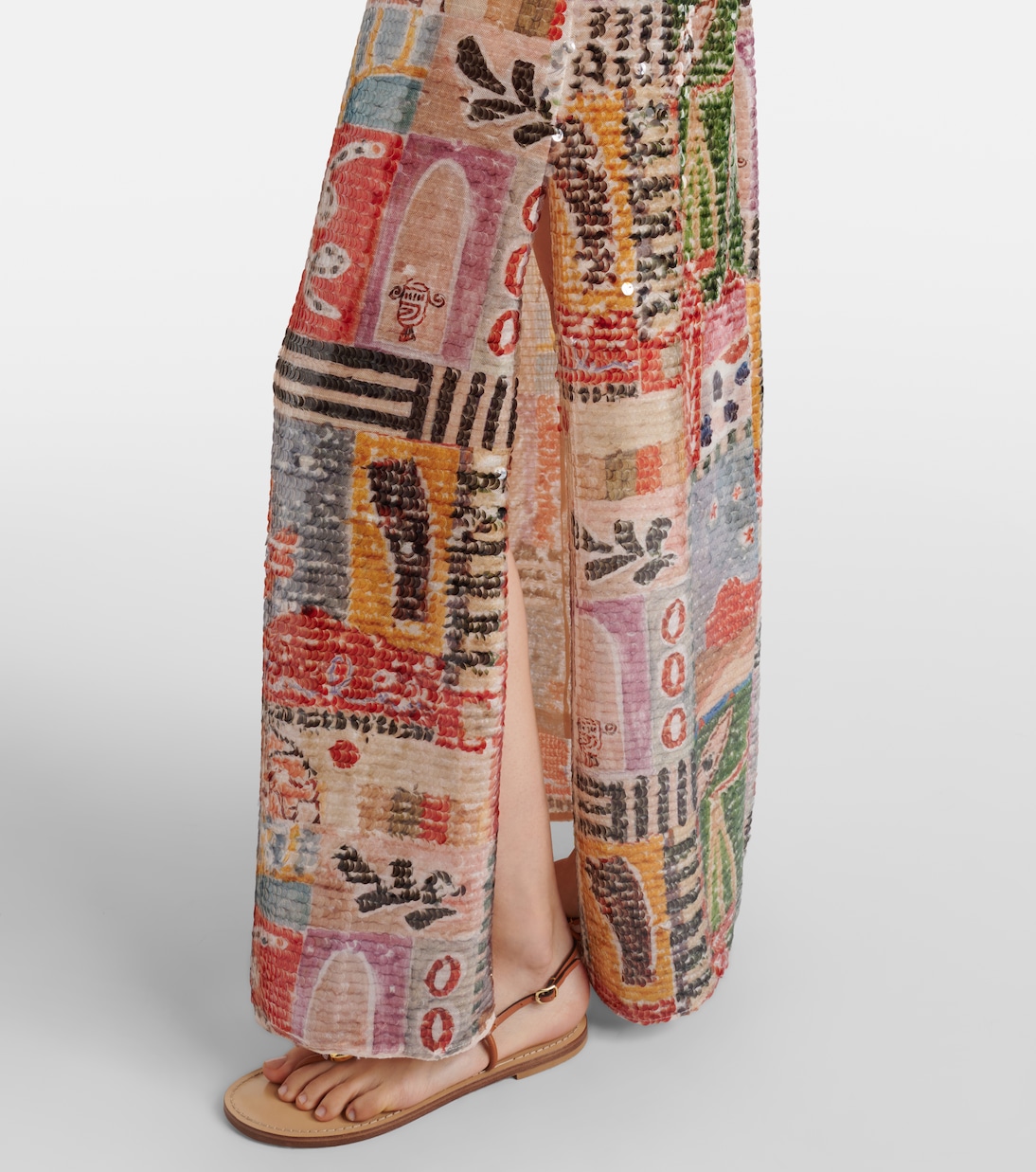 X Laurence Leenaert – Robe longue Lumira à sequins | Alémais