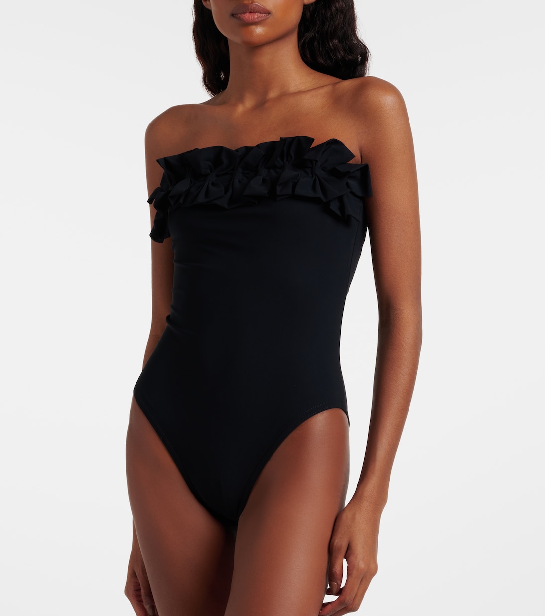 Freya bow-detail bandeau swimsuit | Karla Colletto