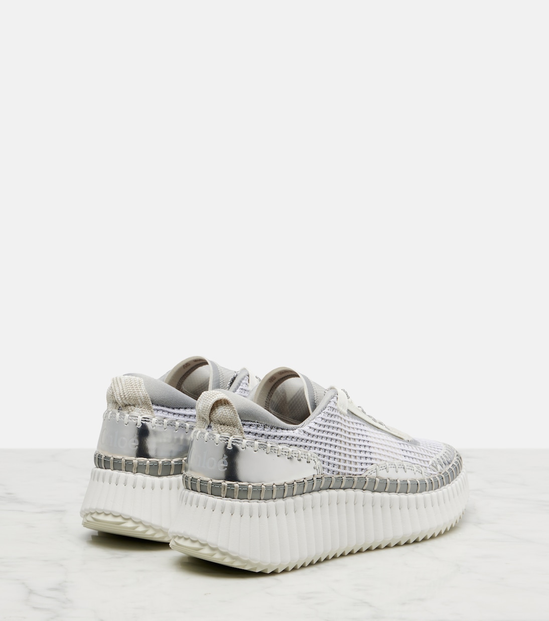 Baskets Nama à plateforme métallisées | Chloé