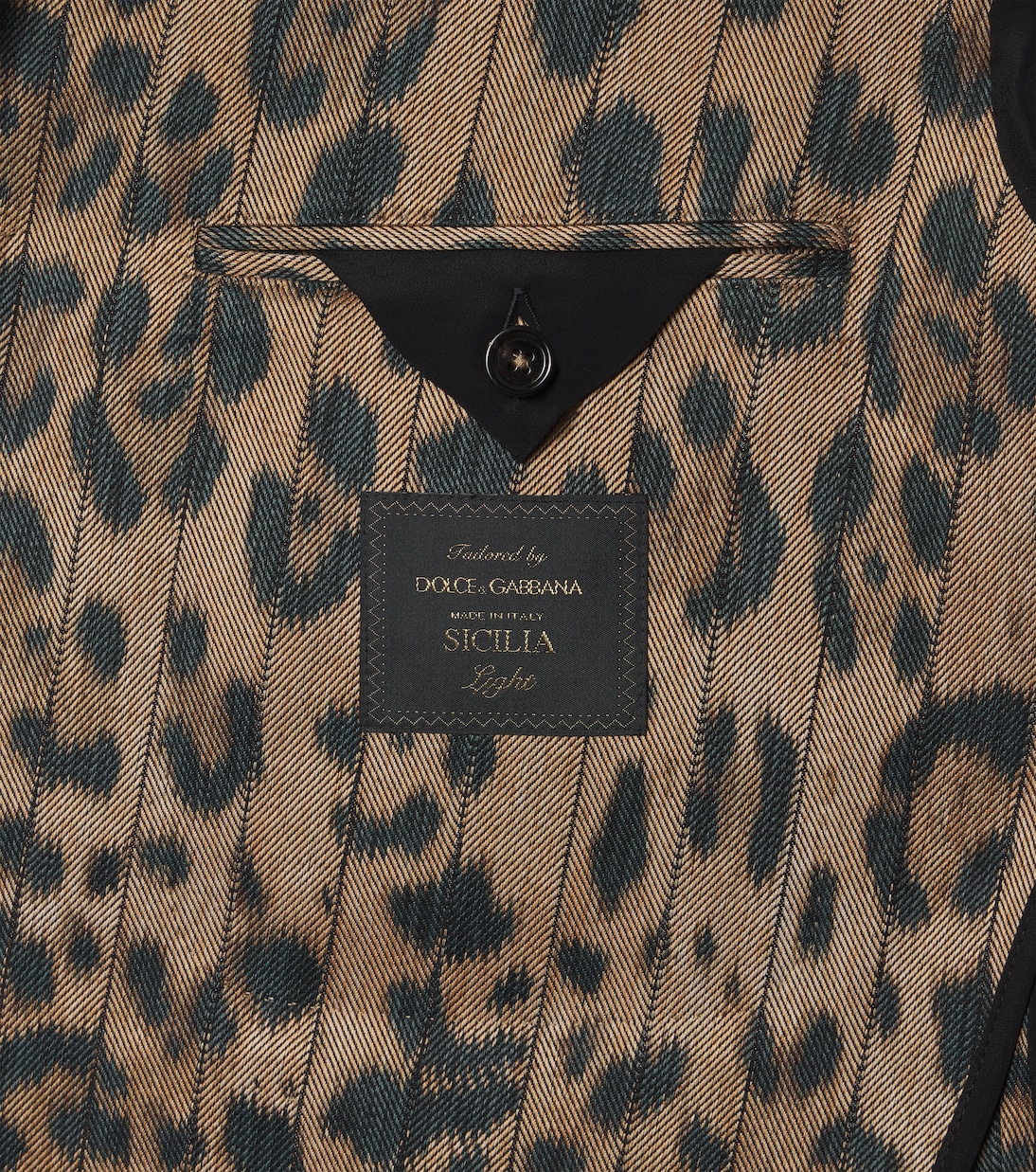 Leopard-print cotton-blend blazer | Dolce&Gabbana