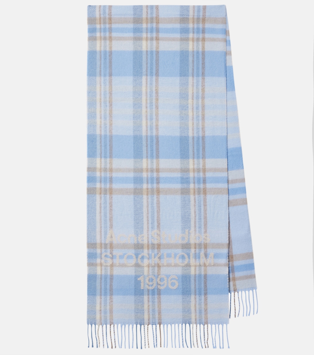 Logo checked wool scarf | Acne Studios