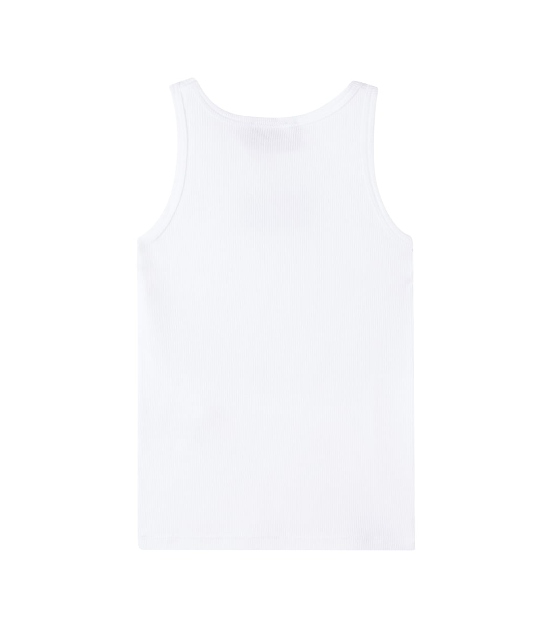 Logo ribbed-knit cotton-blend tank top | Versace Kids