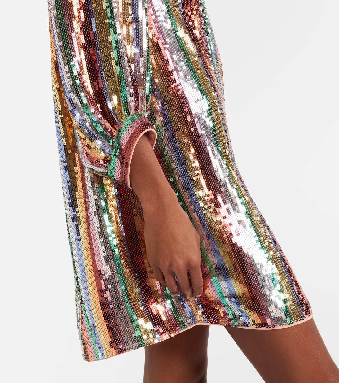 Laurie sequined striped minidress | Rixo