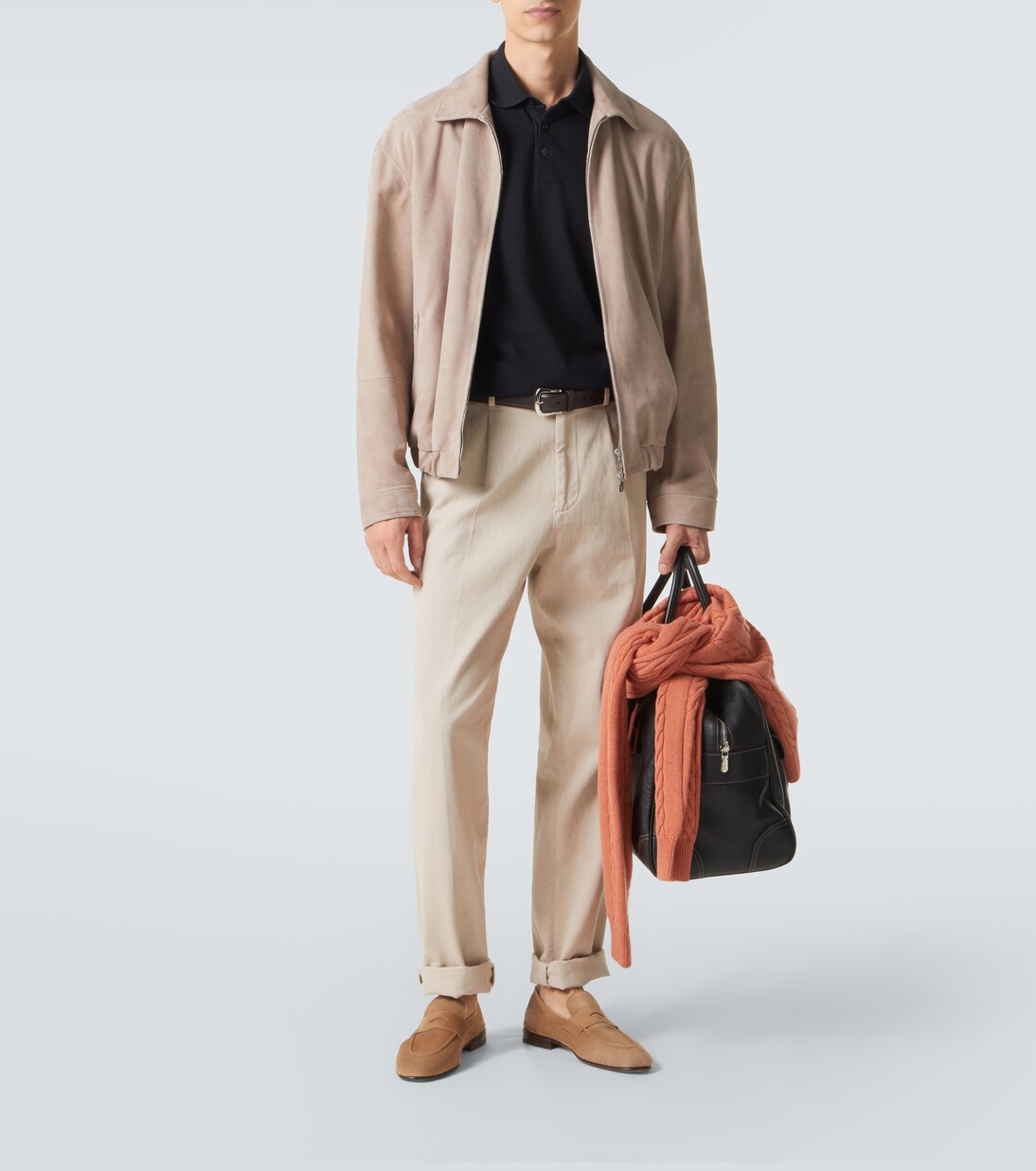 Loafers aus Veloursleder | Brunello Cucinelli