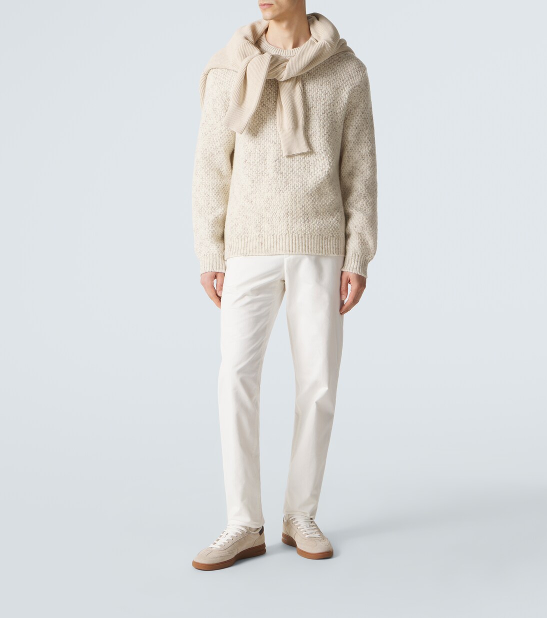 Carlo cotton-blend straight pants | Loro Piana