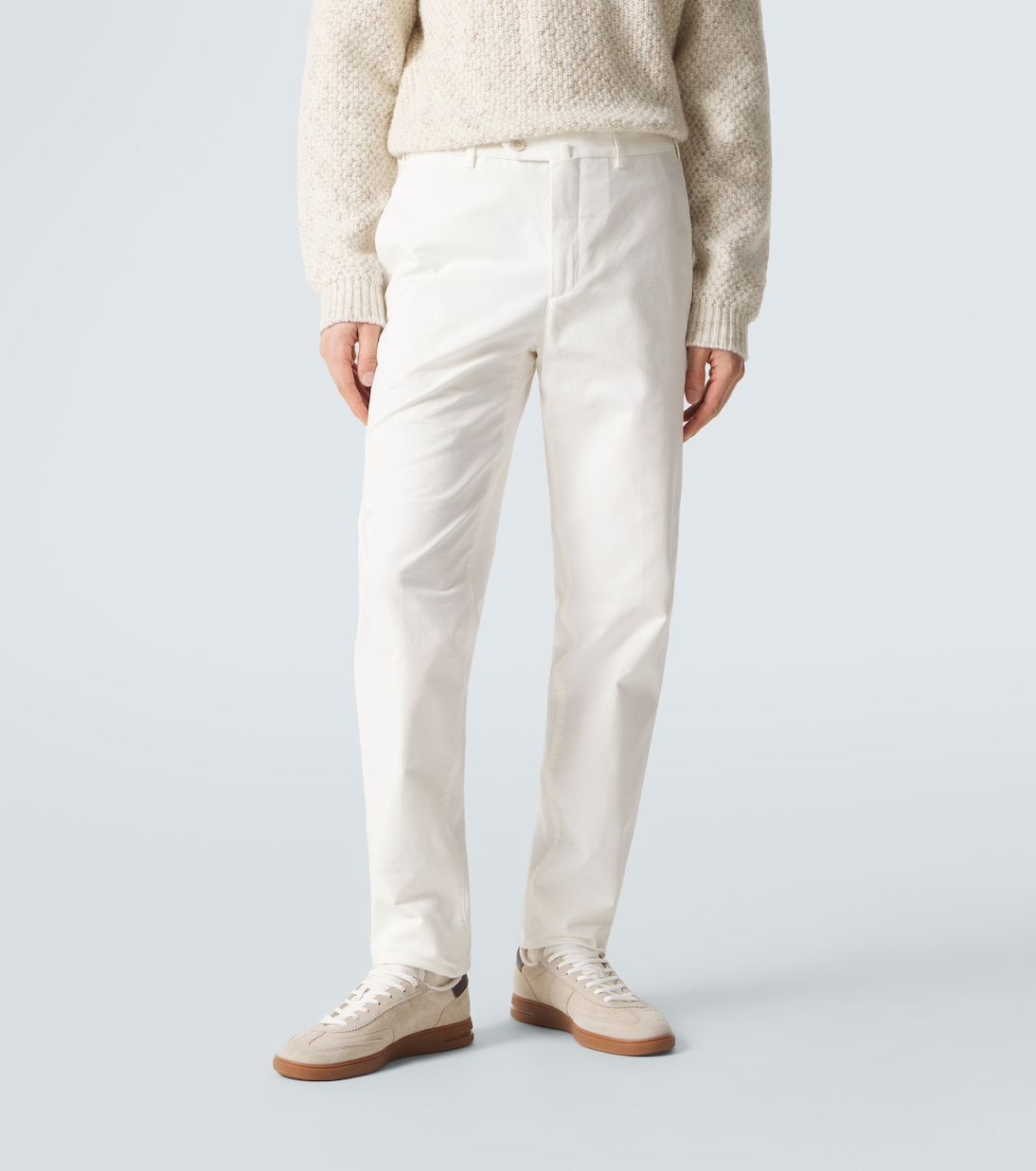 Carlo cotton-blend straight pants | Loro Piana