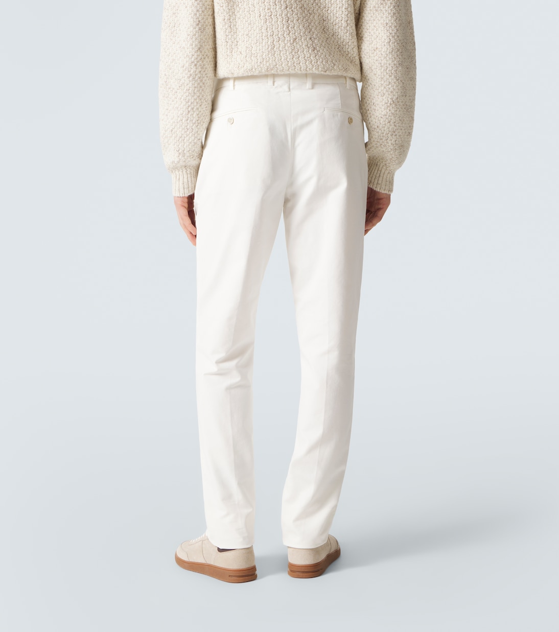 Carlo cotton-blend straight pants | Loro Piana