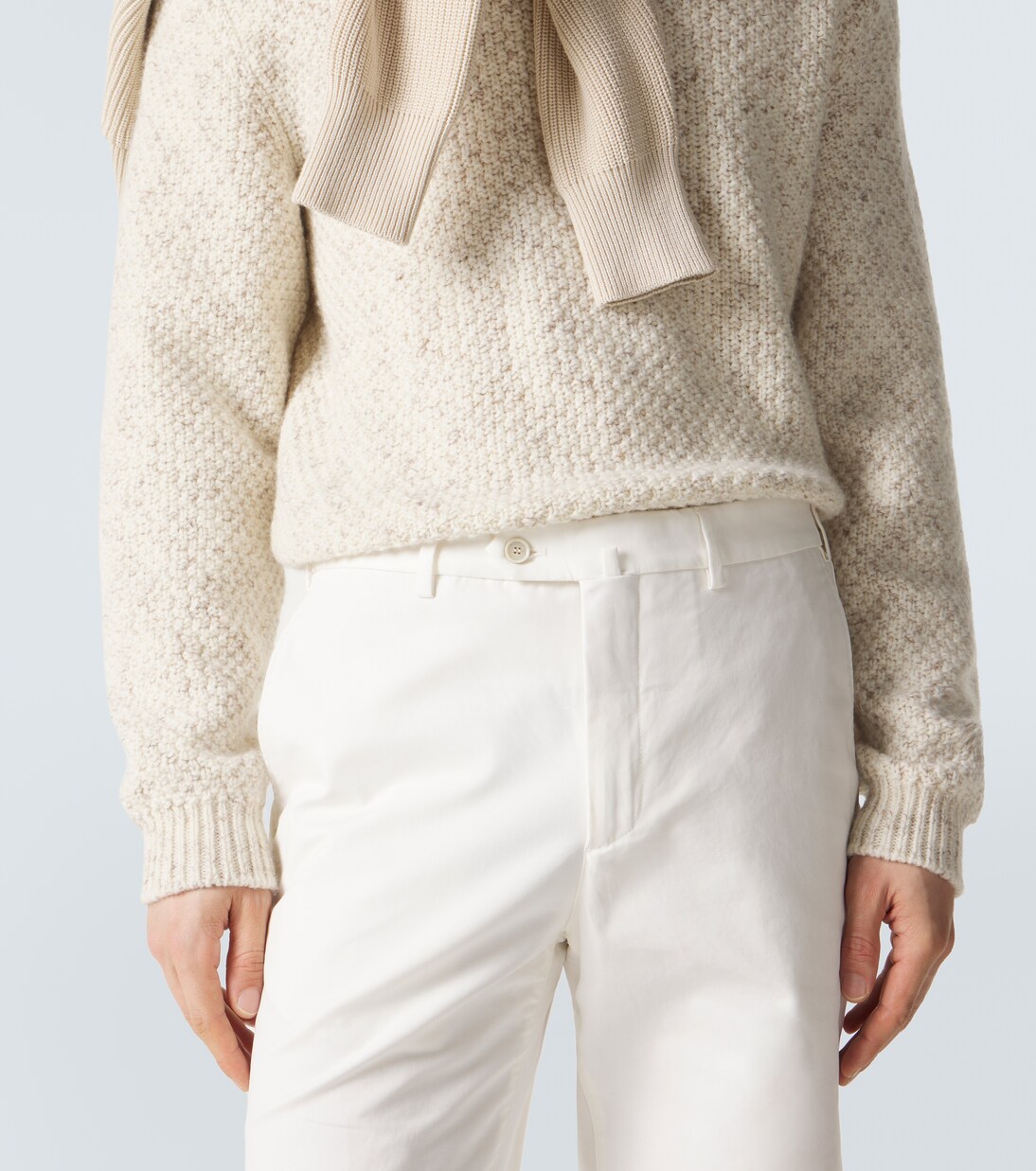 Carlo cotton-blend straight pants | Loro Piana