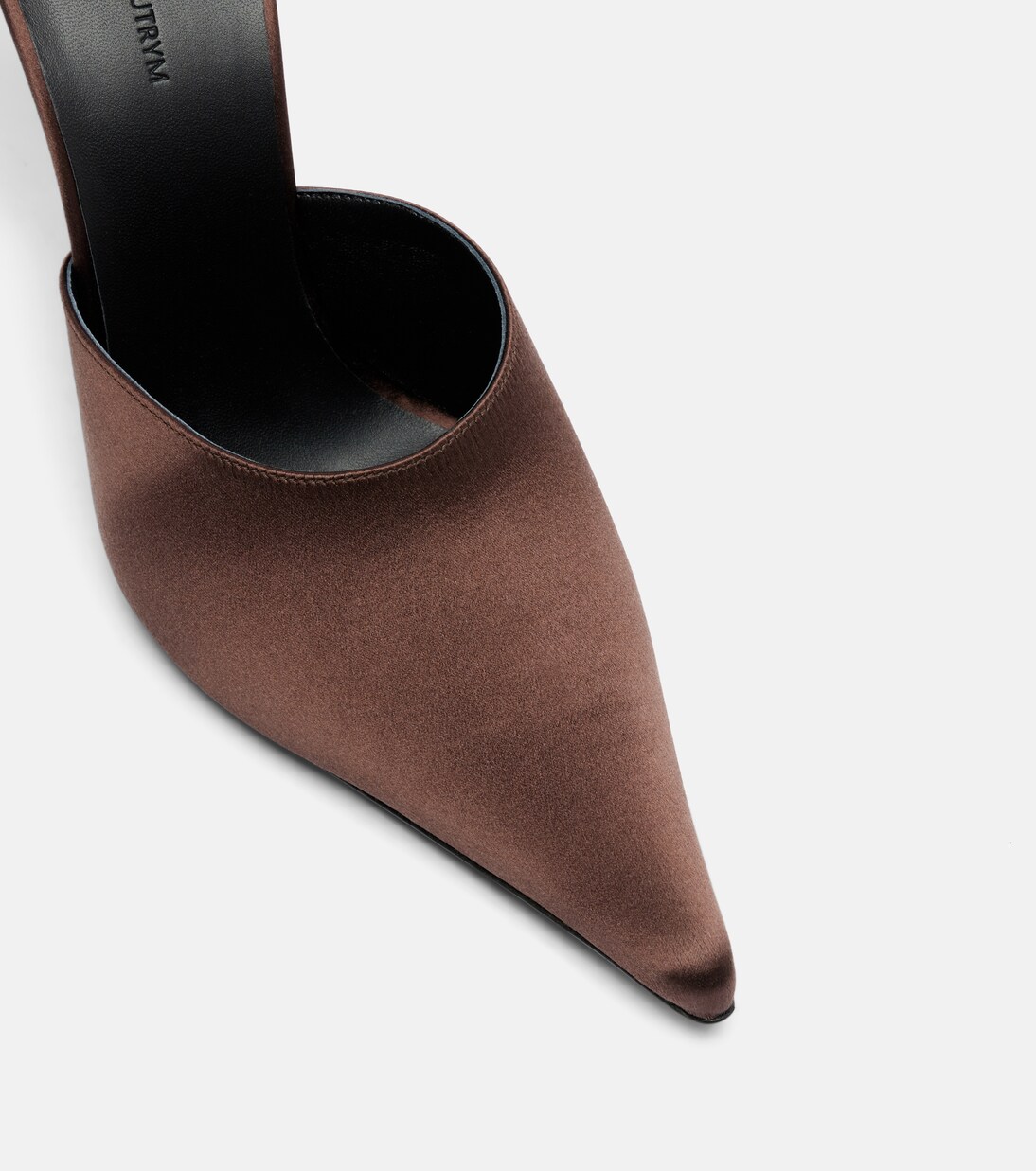 Floral-appliqué satin mules | Magda Butrym