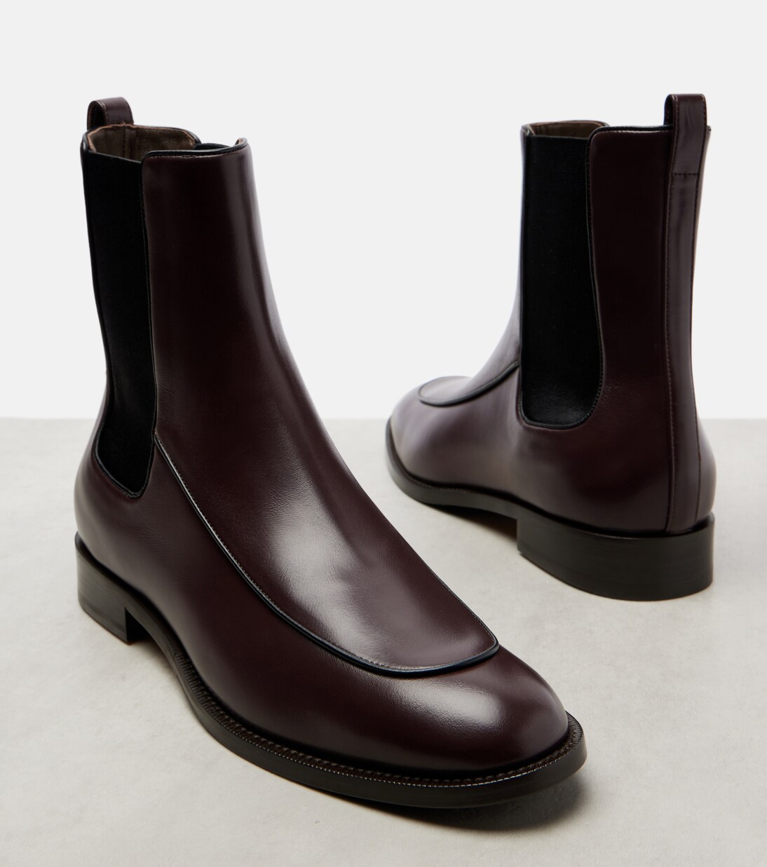 Mirto leather Chelsea boots | Max Mara