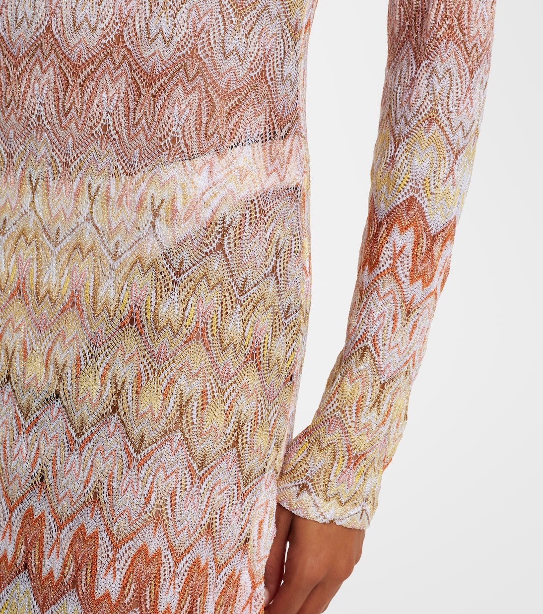 Lamé maxi dress | Missoni