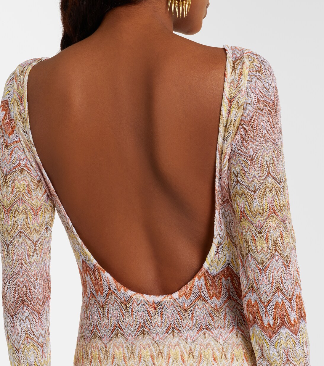 Lamé maxi dress | Missoni