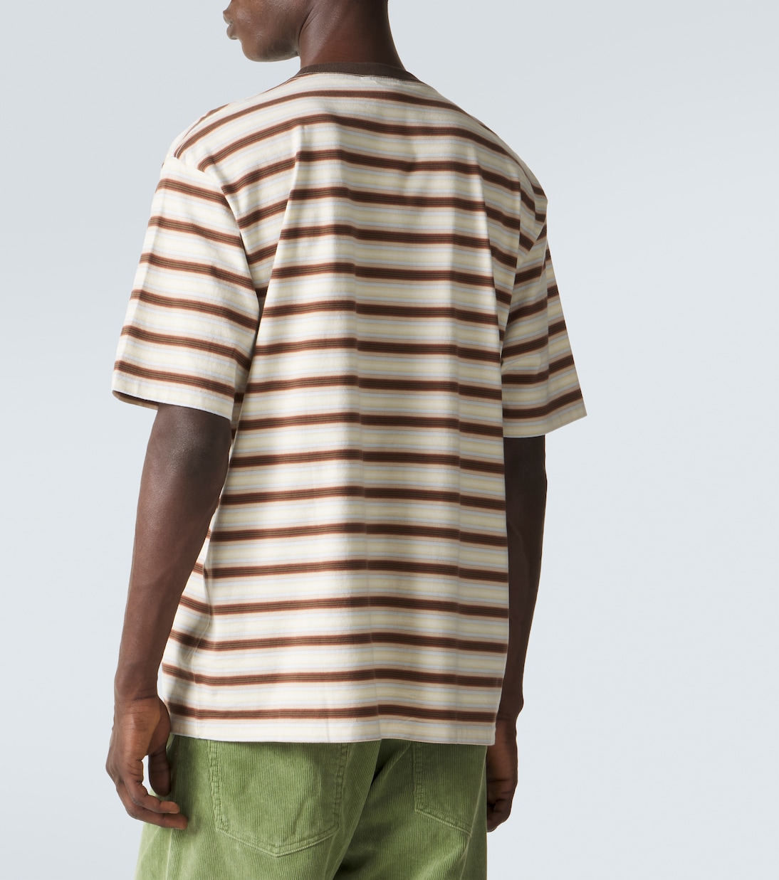 Striped cotton jersey T-shirt | Auralee