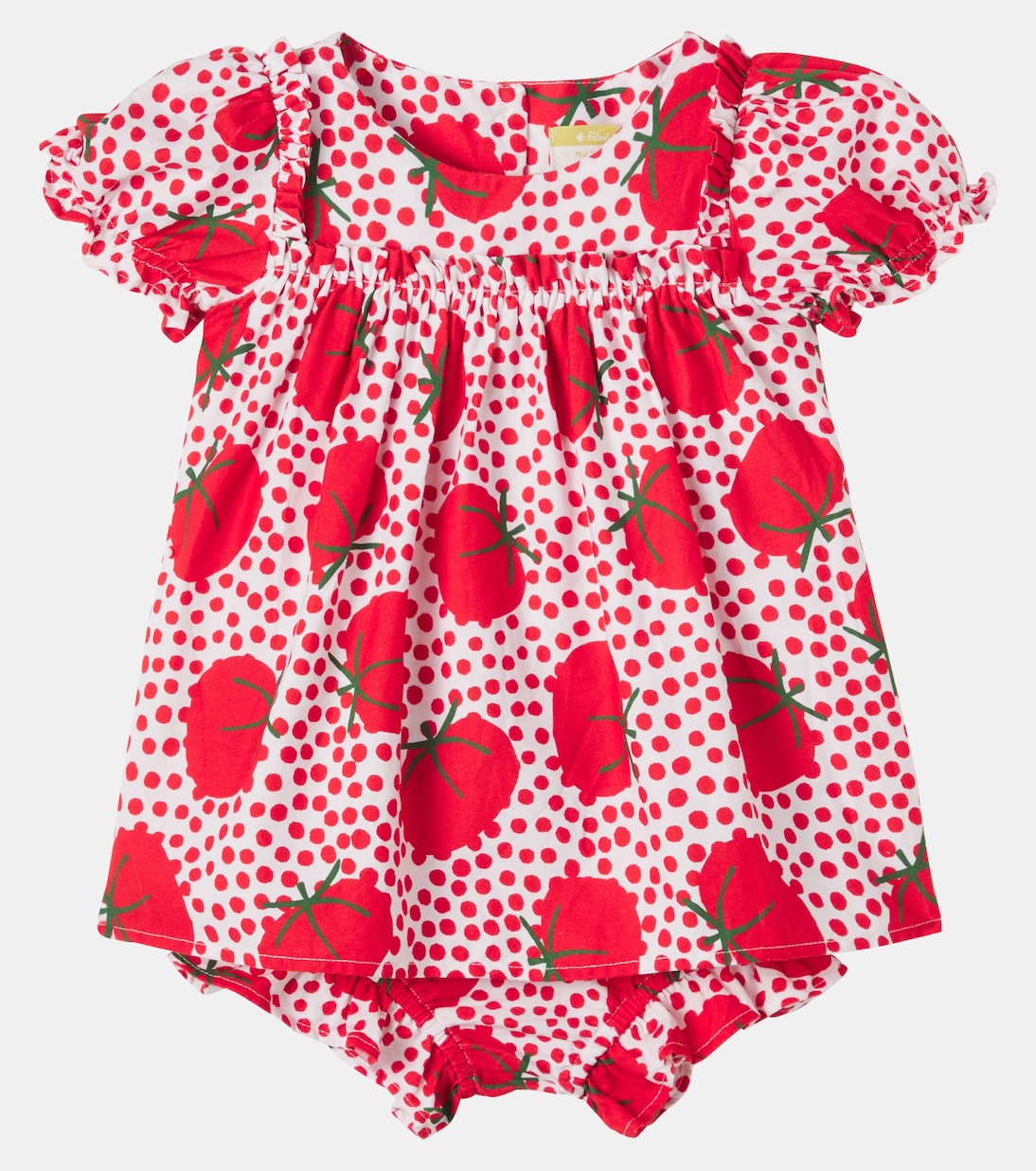 Baby - Abito e culottes in cotone con stampa | Fábula