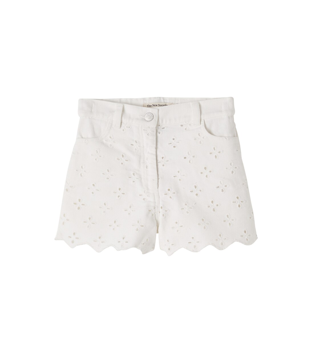 Camelia broderie anglaise denim shorts | The New Society