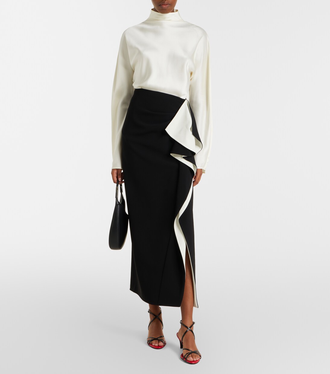 Cella ruffled crêpe maxi skirt | Proenza Schouler