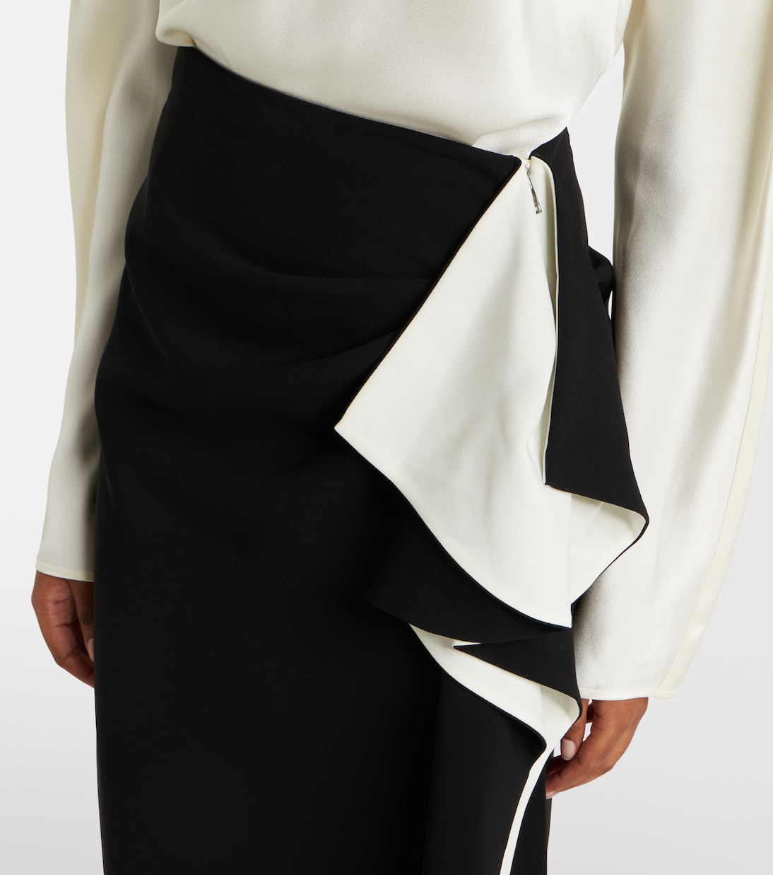 Cella ruffled crêpe maxi skirt | Proenza Schouler