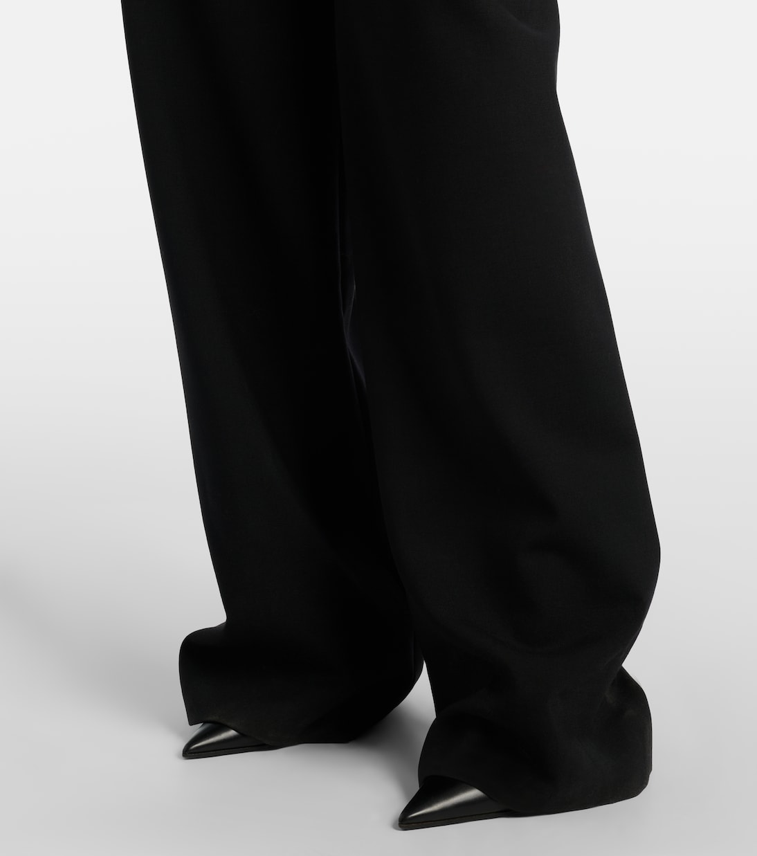 Pantalones rectos en mezcla de lana  | Gucci