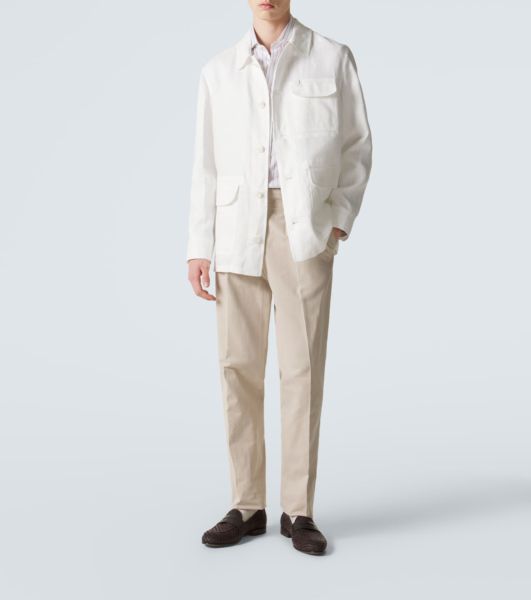 Jacke aus Leinen und Baumwolle | Brioni