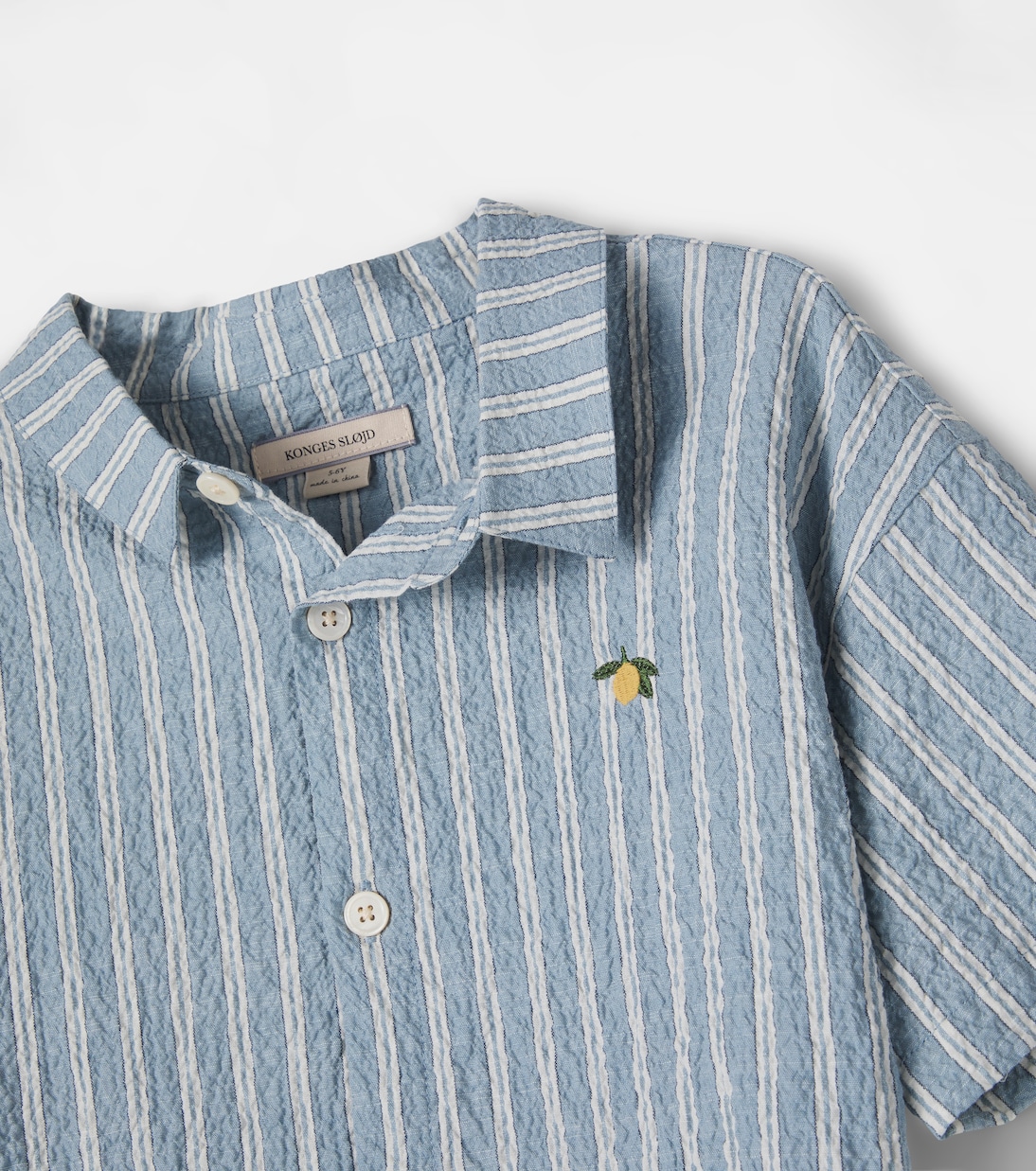 Hemd Elliot aus Baumwoll-Seersucker | Konges Sløjd