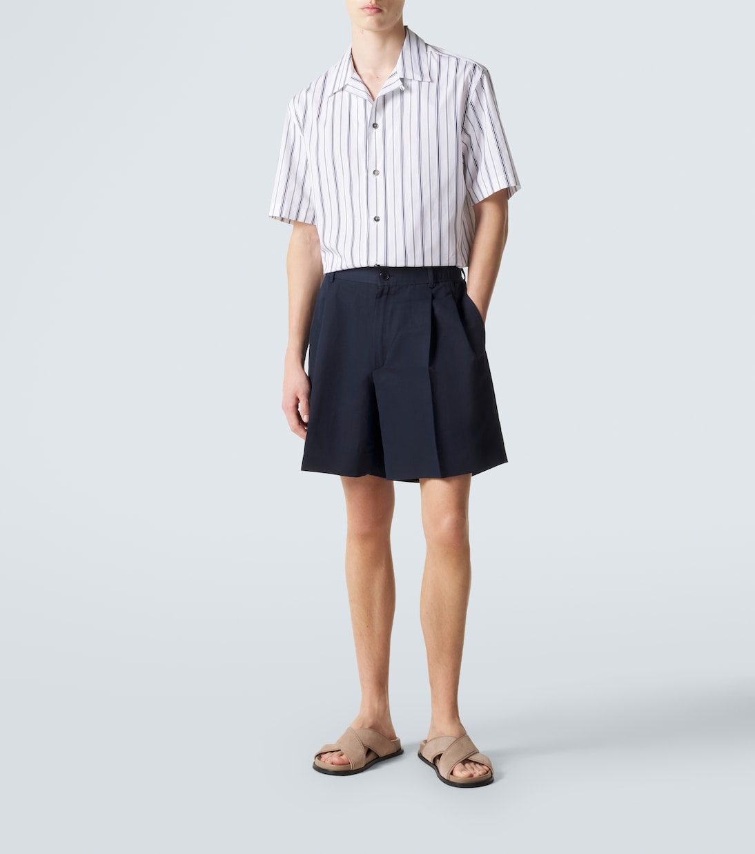 Shorts aus Leinen und Baumwolle | Brioni