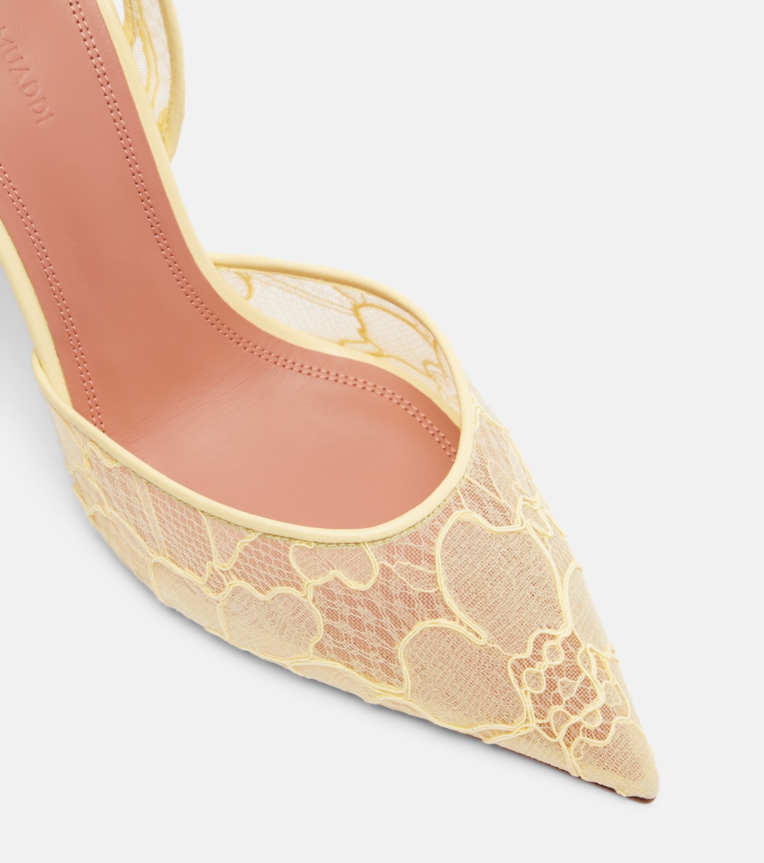Escarpins slingback Holli en dentelle  | Amina Muaddi