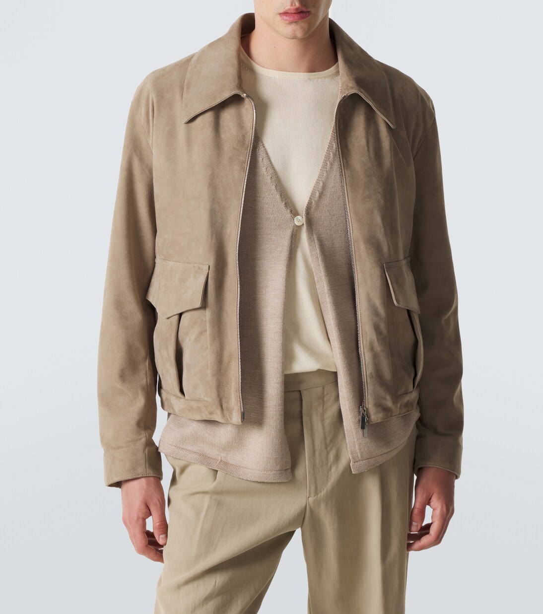 Suede blouson jacket | Stòffa