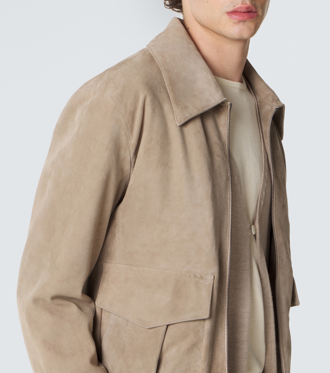 Suede blouson jacket | Stòffa
